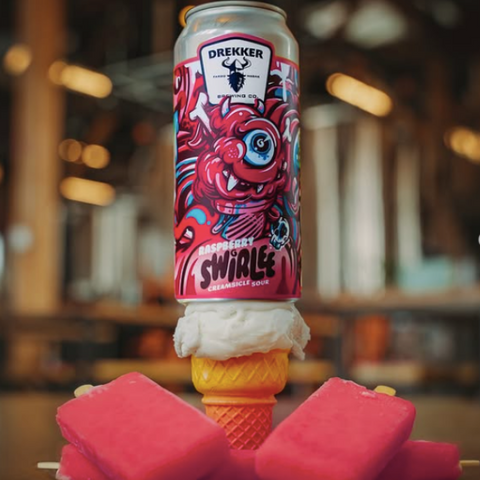 Drekker Swirlee Raspberry Creamsicle