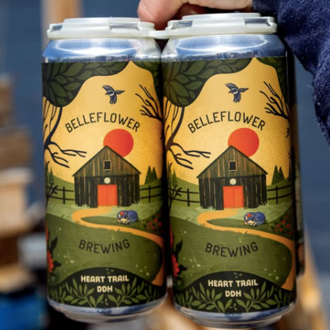 Belleflower DDH Heart Trail Mosaic, Riwaka, Simcoe, and Nelson Sauvin