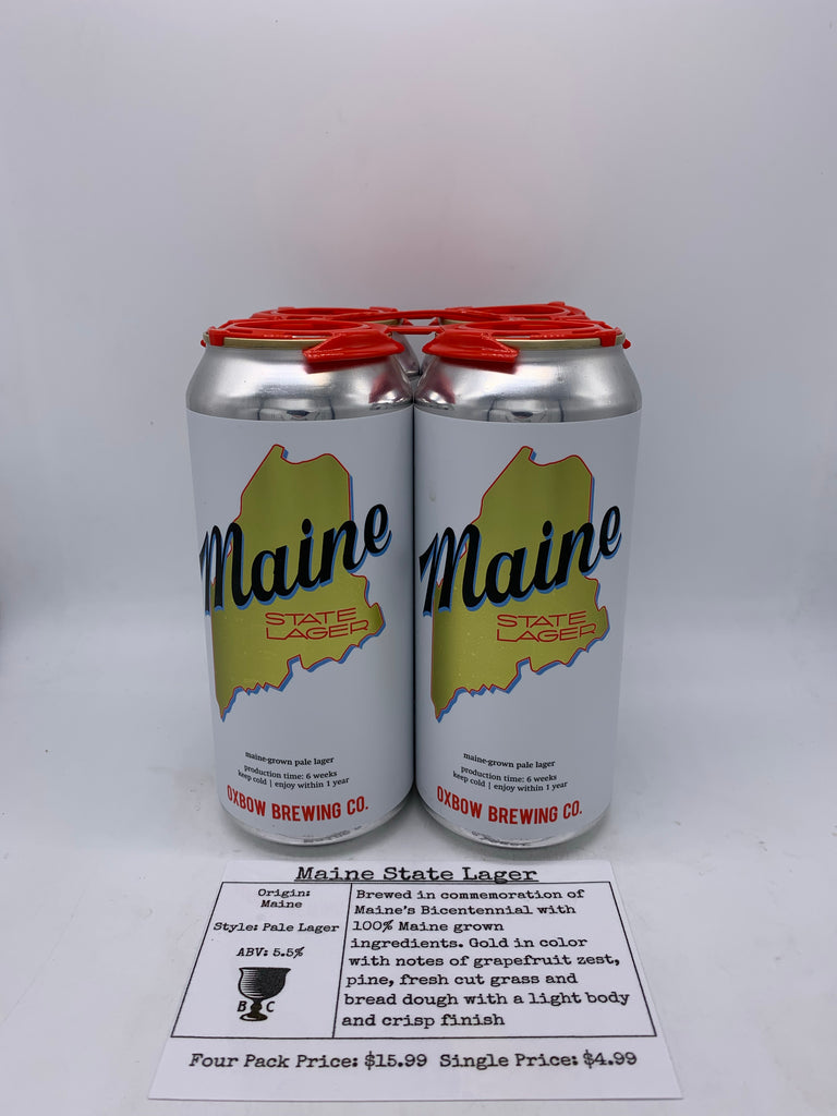 Oxbow Maine State Lager